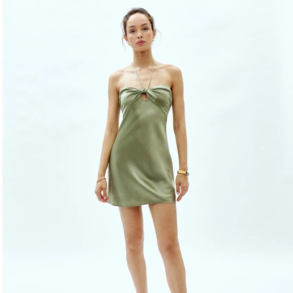sorrentine silk dress Reformation Sorrentine Silk Mini Dress, Women's Fashion, Dresses & Sets, Dresses on Carousell